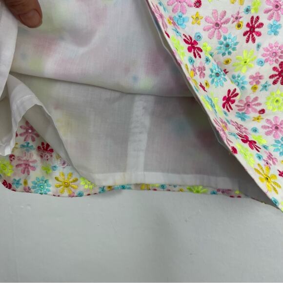Lilly Pulitzer Starlet Eyelet Floral Embroidered Mini Skirt Size 8 - Picture 5 of 9